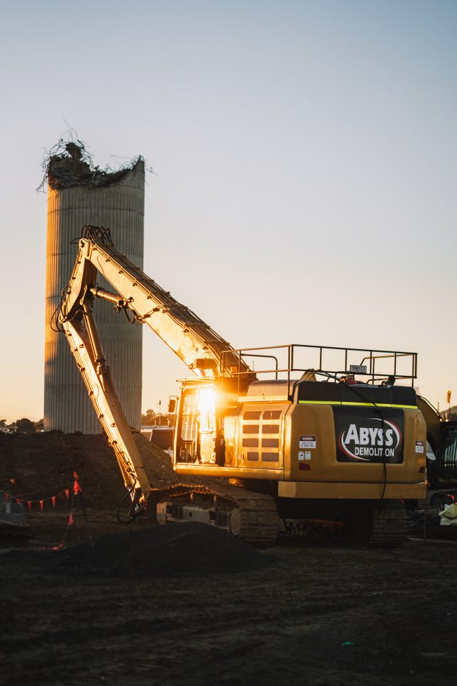 Logan water tower industrial and infrastructure demolition