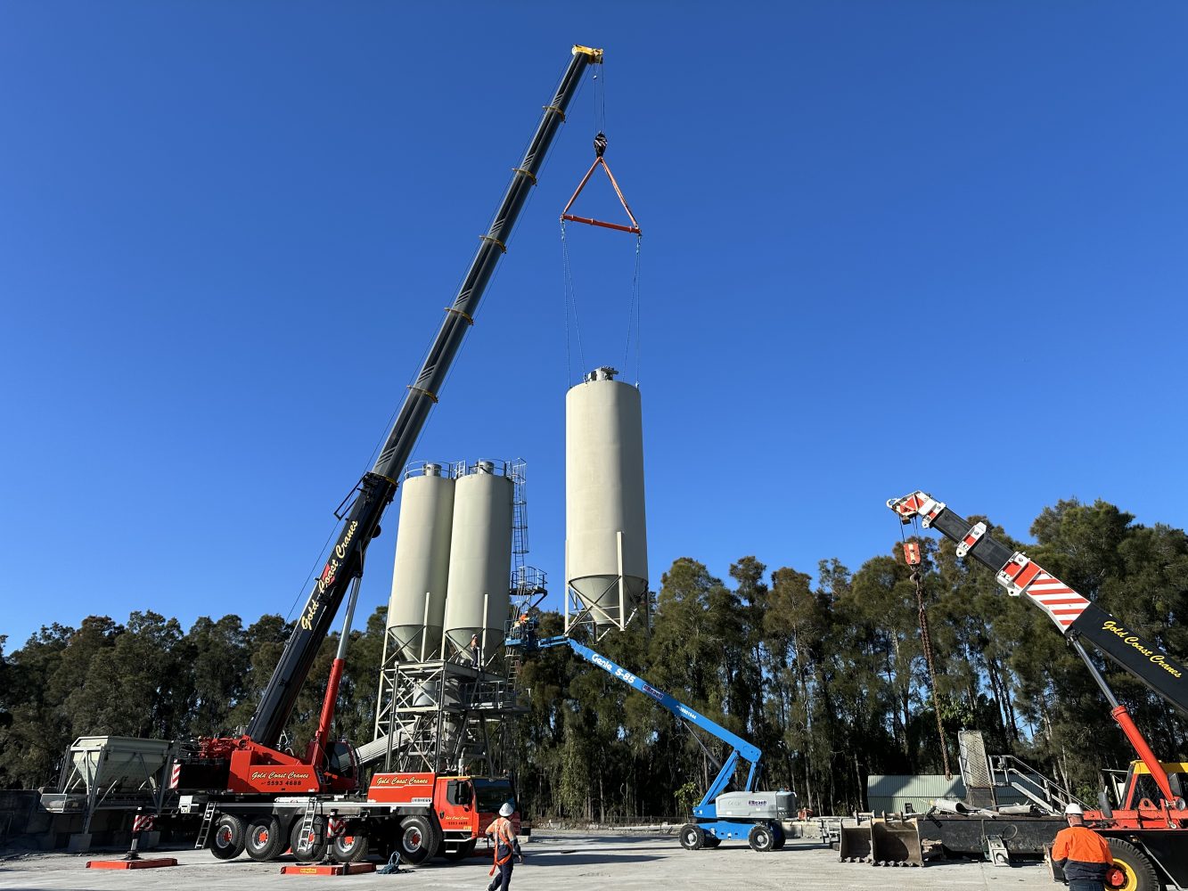 Chinderah Concrete Plant Demolition with cranes
