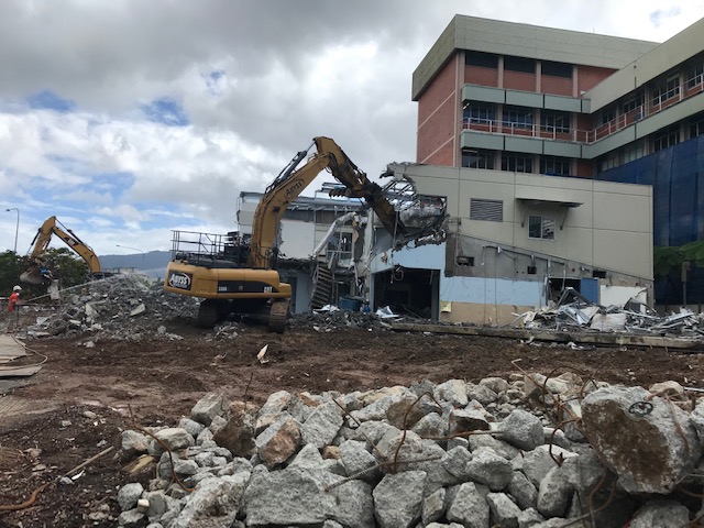 Demolition of Cairns Hospital Mental Health Unit