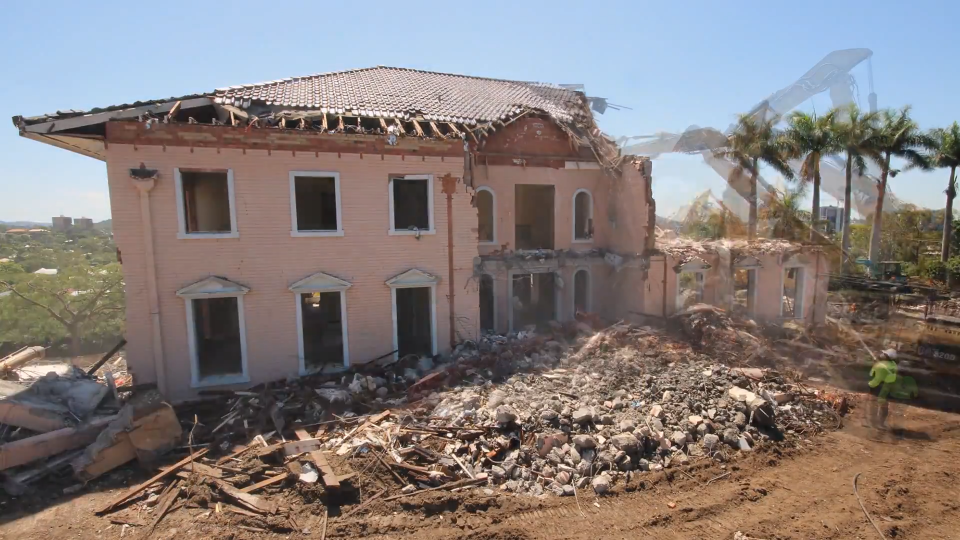 Pink Palace Mansion Demolition