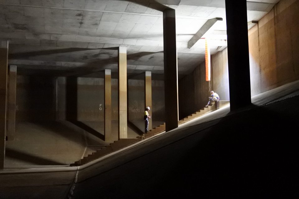 Springwood Reservoir prior to demolition